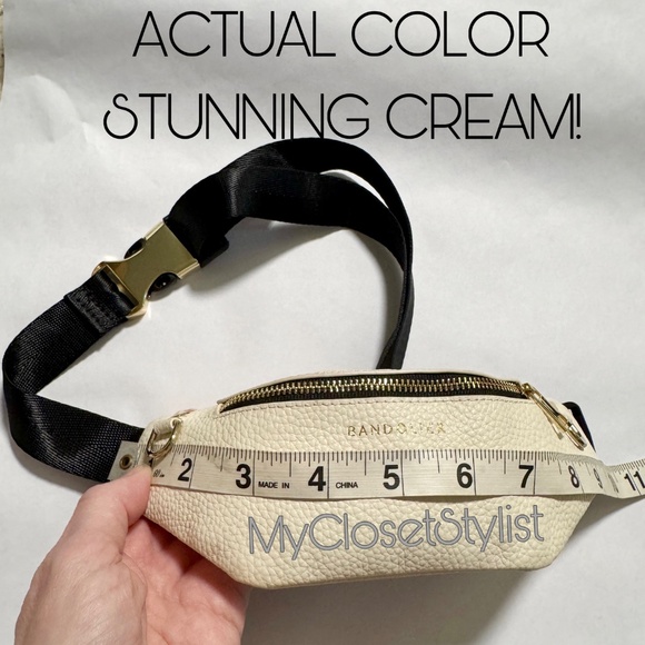 BANDOLIER Leather Fannie Pack Gold Buckle NEW RARE! Belt Bag Adjustable Strap - Picture 4 of 9